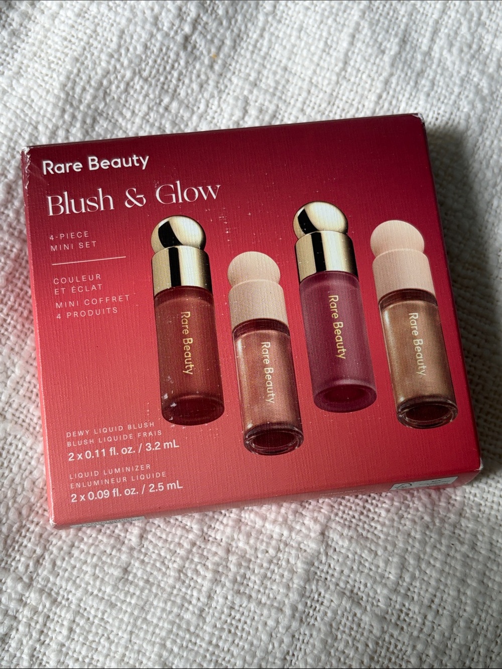 New - Damaged Box - Rare Beauty Blush & Glow 4 Piece Set